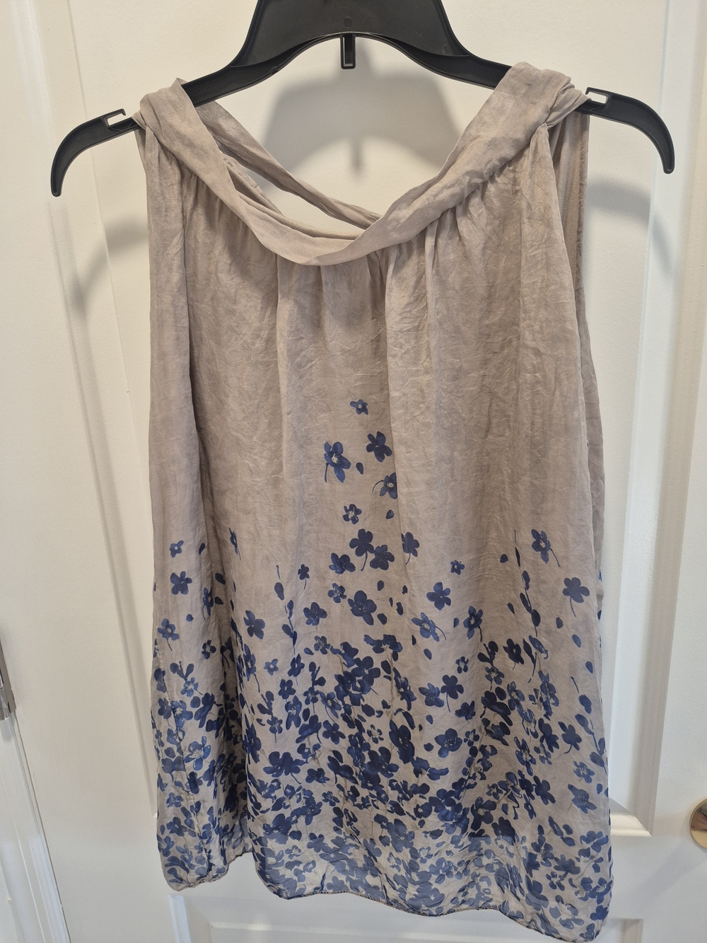 GUISY Taupe Sleeveless Top